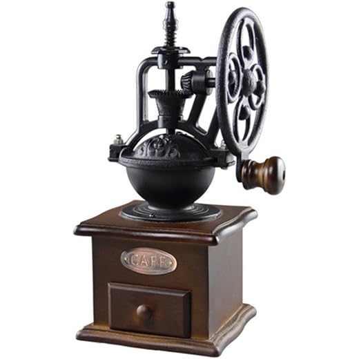 UBERSWEET Manual Coffee Grinder Vintage Style Wooden Coffee