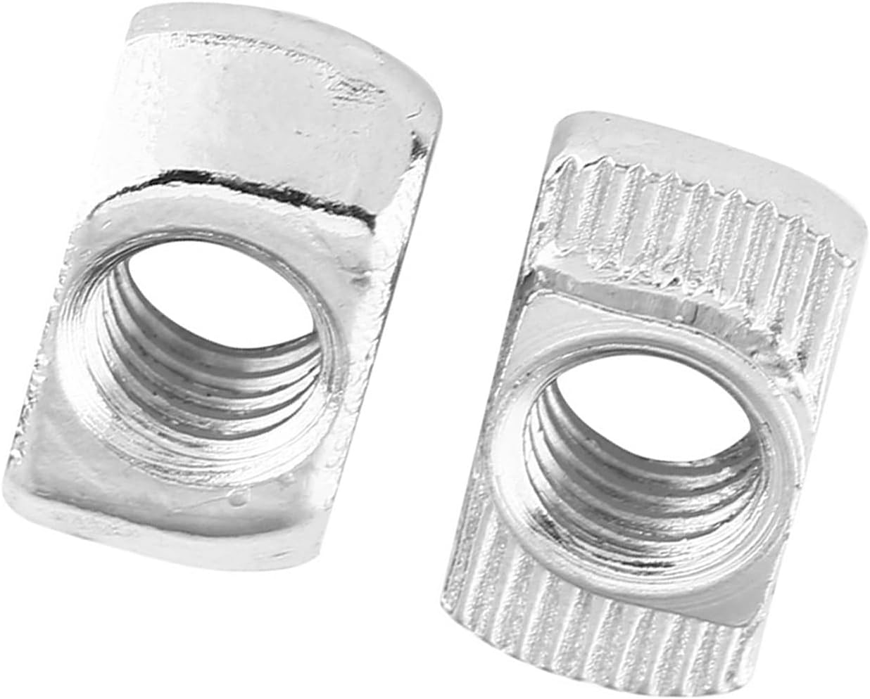 Generic 50pcs Plated Carbon Steel Hammer Head Nut, for Aluminum Profile, with High Hardness and Long Service Life (European Standard 30-M6*16.5 * 8)