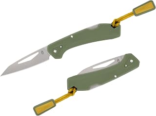 Gear LST Mini - Lightweight Folding Pocket Knife for Hiking, Camping - EDC Tool - Durable Stainless Steel Blade - Green