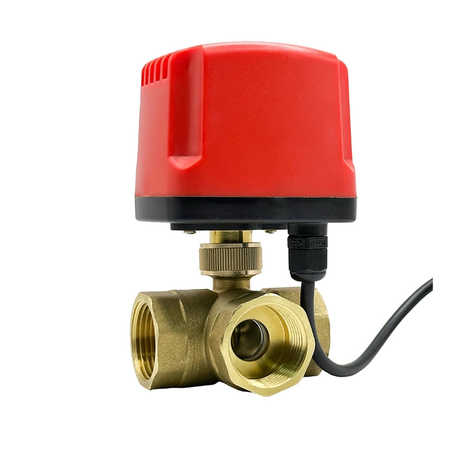 VSPPJYFG 1/2“ 3/4” 1“ 2" inch 3 Way Waterproof Motorized Ball Valve Electric Ball Valve Brass Ball Valve Three Line Or Two Line(L Type-12vdc-cr02,1 Inch)