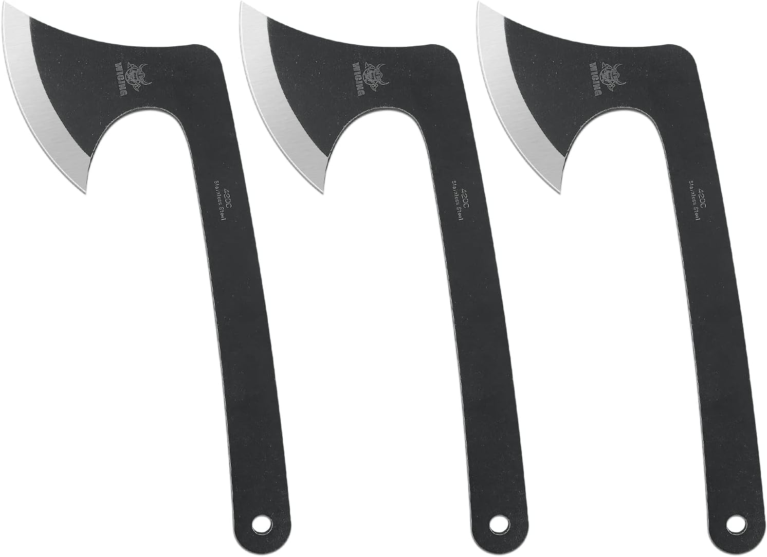 WICING Throwing Axes 3 Pack, 12.5 inch Tomahawk