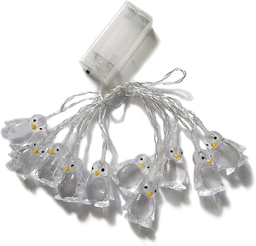 Penfly 1.65M 10LEDs Decorative Penguin Shape Fairy Romantic Night Lamp ...