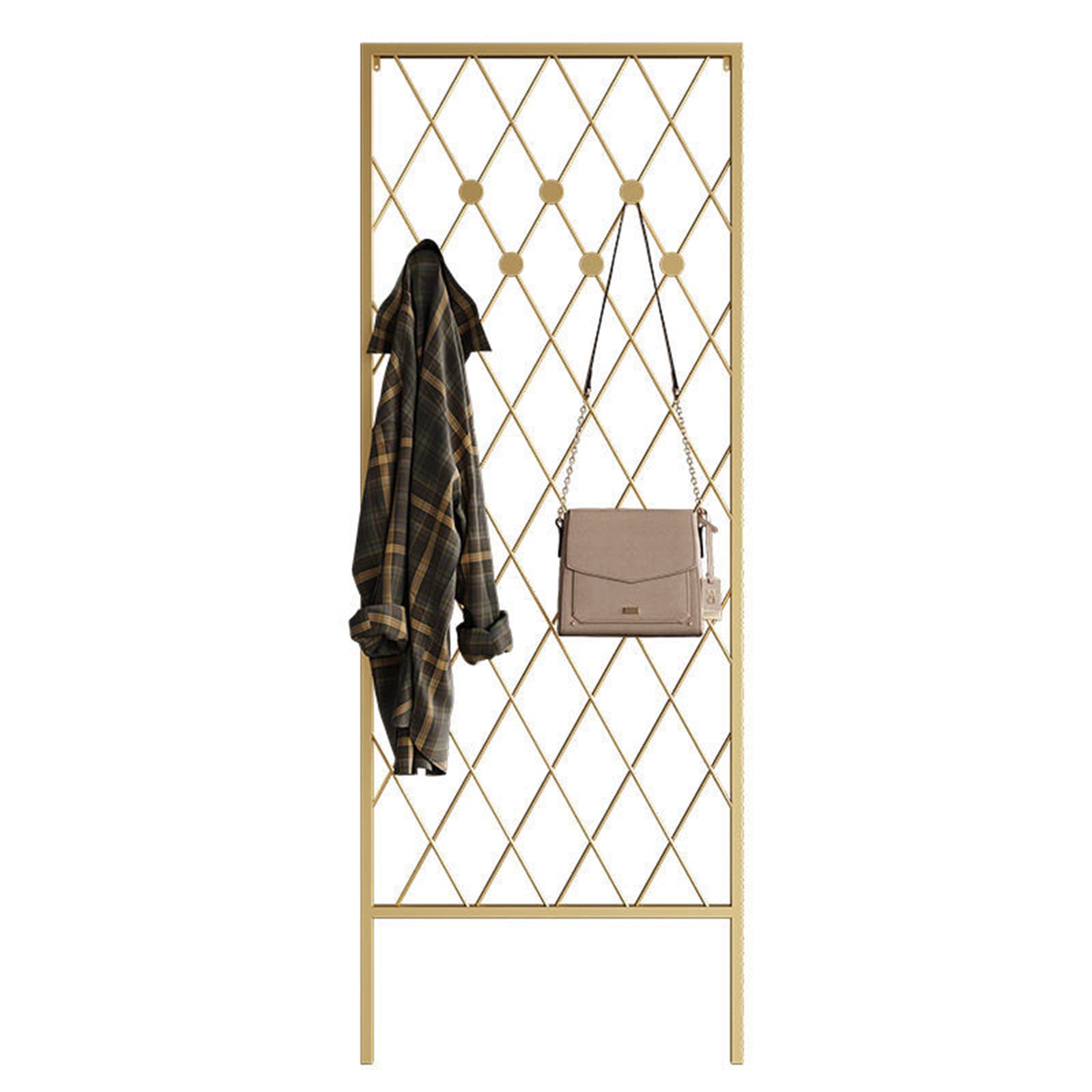 FGXHHS Creative Metal Coat Rack - Corner Garment Storage Tree for Entryway, Hallway & Wardrobe Standing Hanger Coats, Jackets Hats Stylish