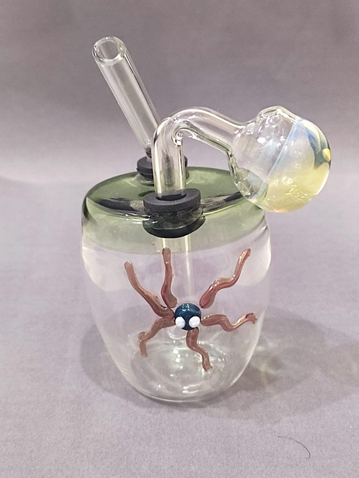 R.CETON Bpot Straw Pipe Oil For Chillum, Glass Funnel Oil Burner Pipe, Glass water Pipe Oil (Transparent Pack of 1)