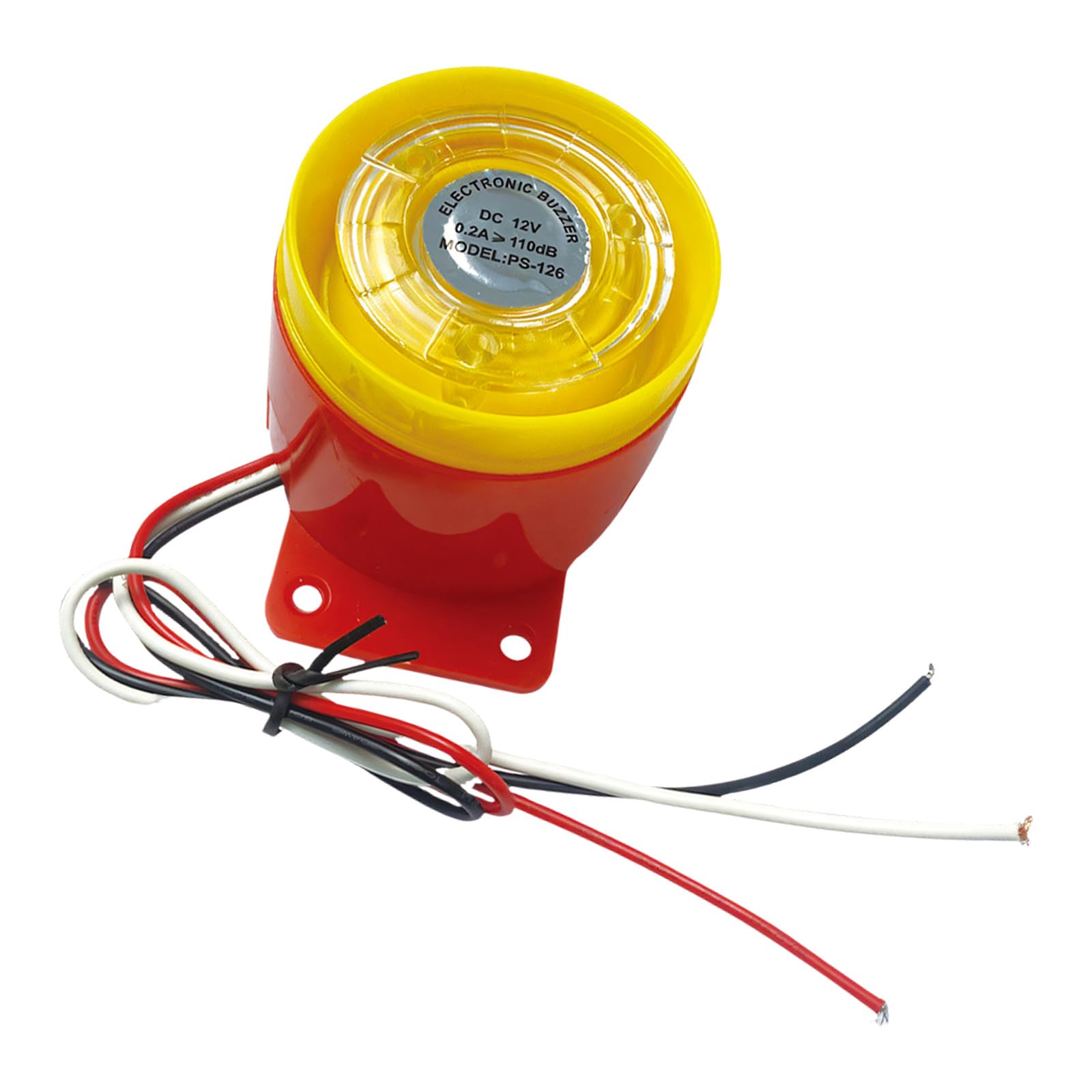 Tsophreniq 12V Duty 110Db Piezo Electric Buzzer Alarm With Ip54 Rating Electronic Warning Horn For Warning Systems Loud Security Alarm