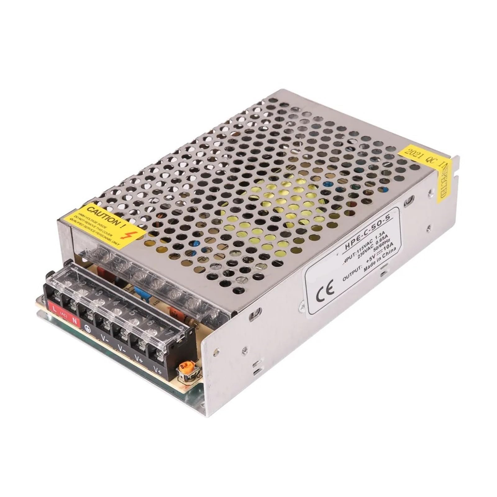 XDDQWSWA Switching Power Supply DC 5V 12V 24V 50W 60W 100W 120W Light Transformer AC 100-240V(50W 5V10A)