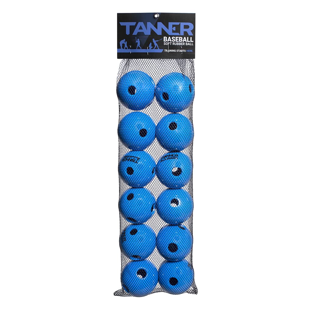 TANNER Soft Rubber Limited Flight Baseball/Wiffle Balls