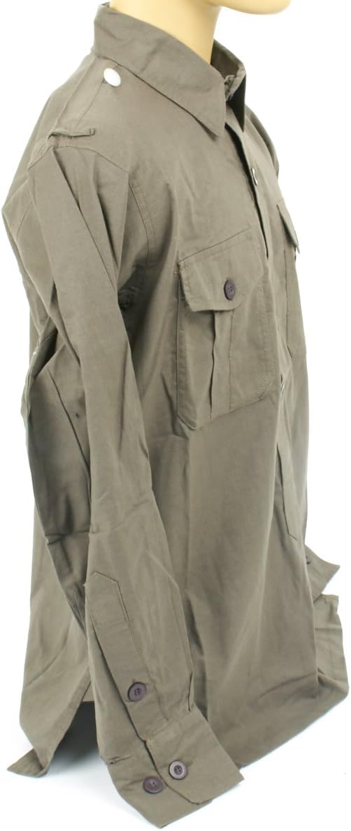 IMA German WWII Wehrmacht Olive Grey Field Shirt- Medium: US 38-40