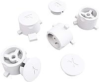 Vista 6 de eXtremeRate White Interchangeable ABXY Buttons for Nintendo Switch Pro Controller, DIY Swappable Replacement ABXY for Nintendo Switch Pro