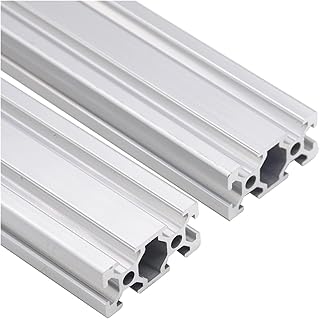 VOREAL 4pcs/lot 2040 Aluminum Profile European Standard Anodized Linear Rail Aluminum Profile 2040 Extrusion 2040 CNC 3D Printer Parts Leisurely (Color : 450 mm)