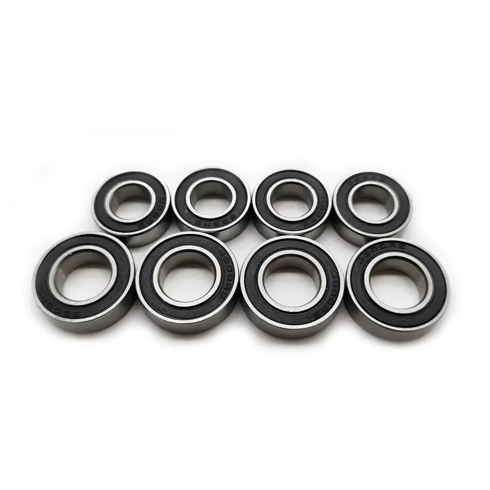 Für Traxxas Für Sledge 1/8 4x4 4WD 8 Teiliges Vorgefettetes Schwarzes Radnaben Kugellager Set Aus Chromstahl Ersatz Offroad Trucks RC Cars RC Lagerteile