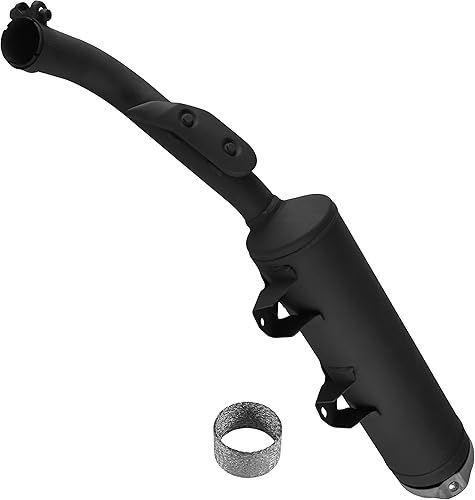 Miniatura 3 de Caltric Silenciador de escape compatible con Yamaha Raptor 700 YFM700 2015 2016 2017 2018 2019 2020 2021 2022 con junta