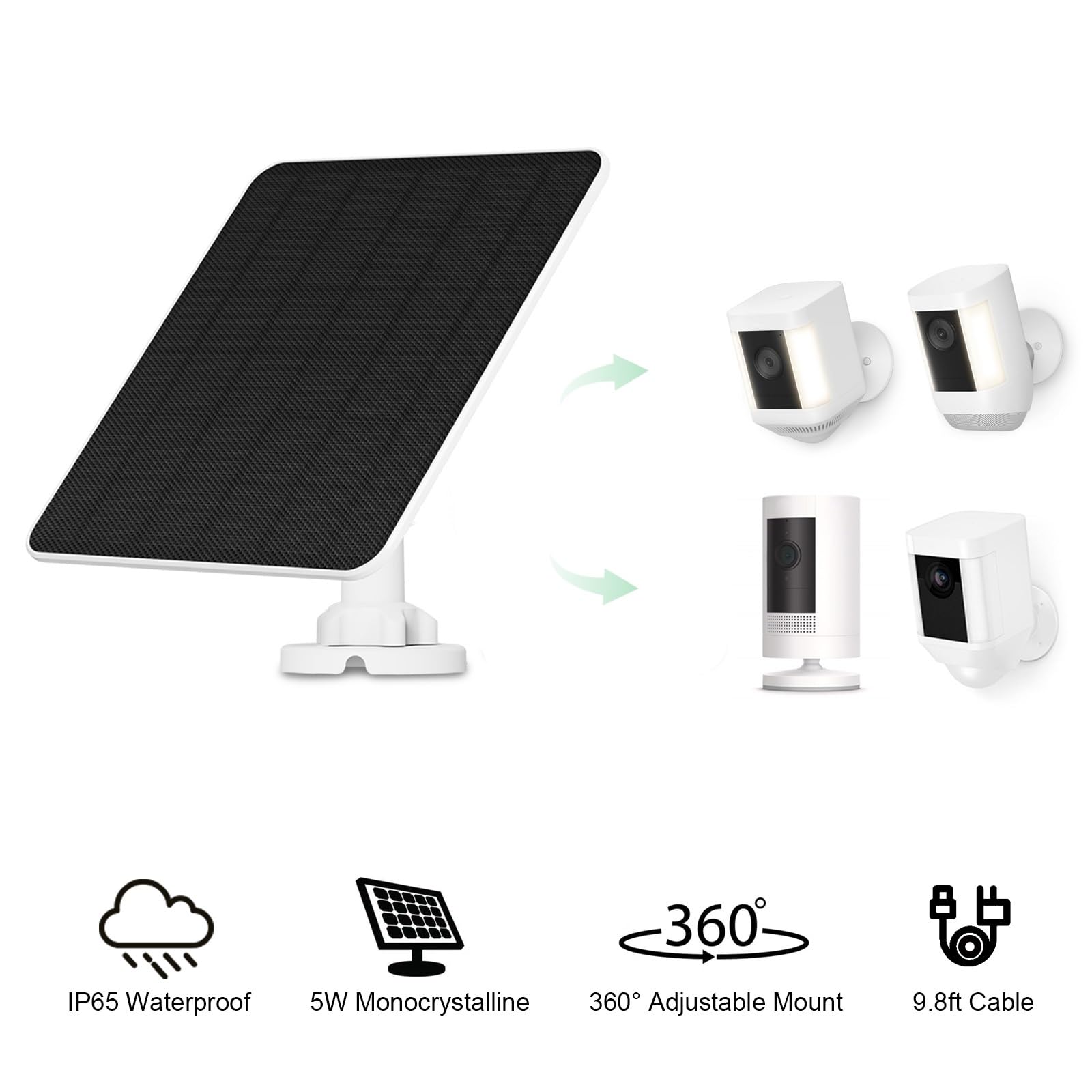 Amazon.com : Solar Panel for Ring Camera, 5W Camera Solar
