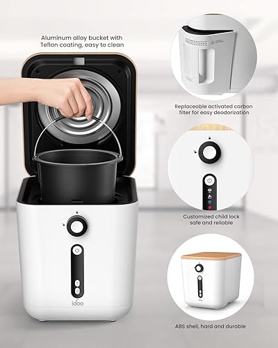 Miniatura 6 de Filtros de carbón activado de repuesto para compostador eléctrico iDOO de residuos de cocina, filtro de carbón activado dentro de la máquina
