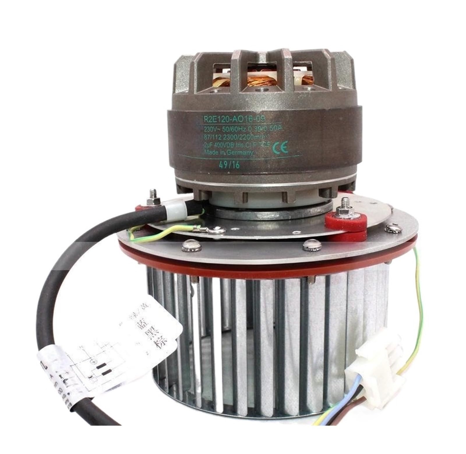 FSBNMNXPQ R2E120-AO16-09 230V 50/60Hz 0.39/0.50A 87/112W Fan