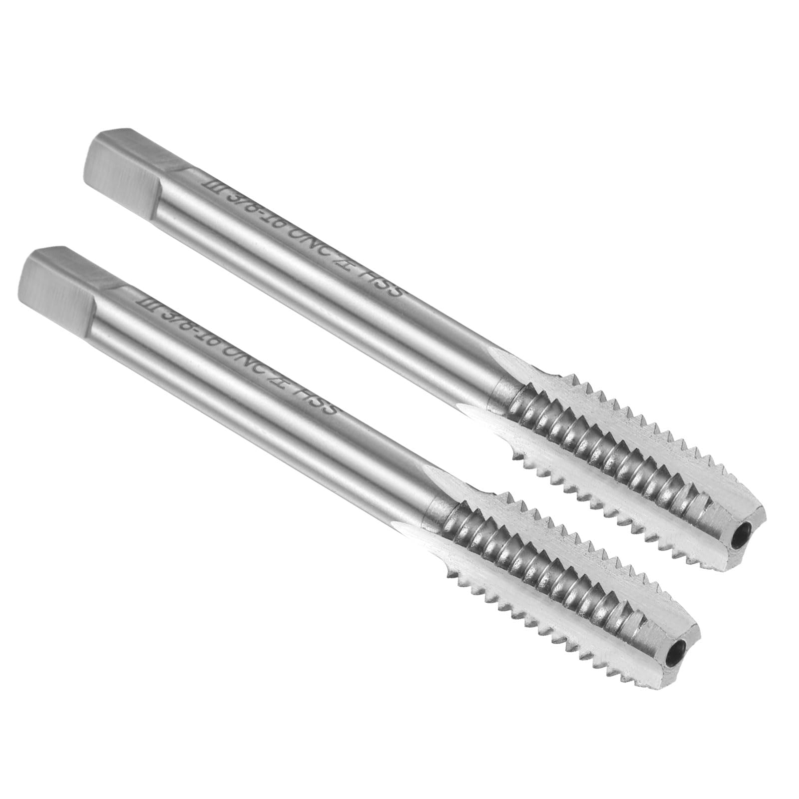 Taraudage 3/8"-16 UNC à gauche net et sans bavure grâce à l'acier HSS6542 à flûtes droites