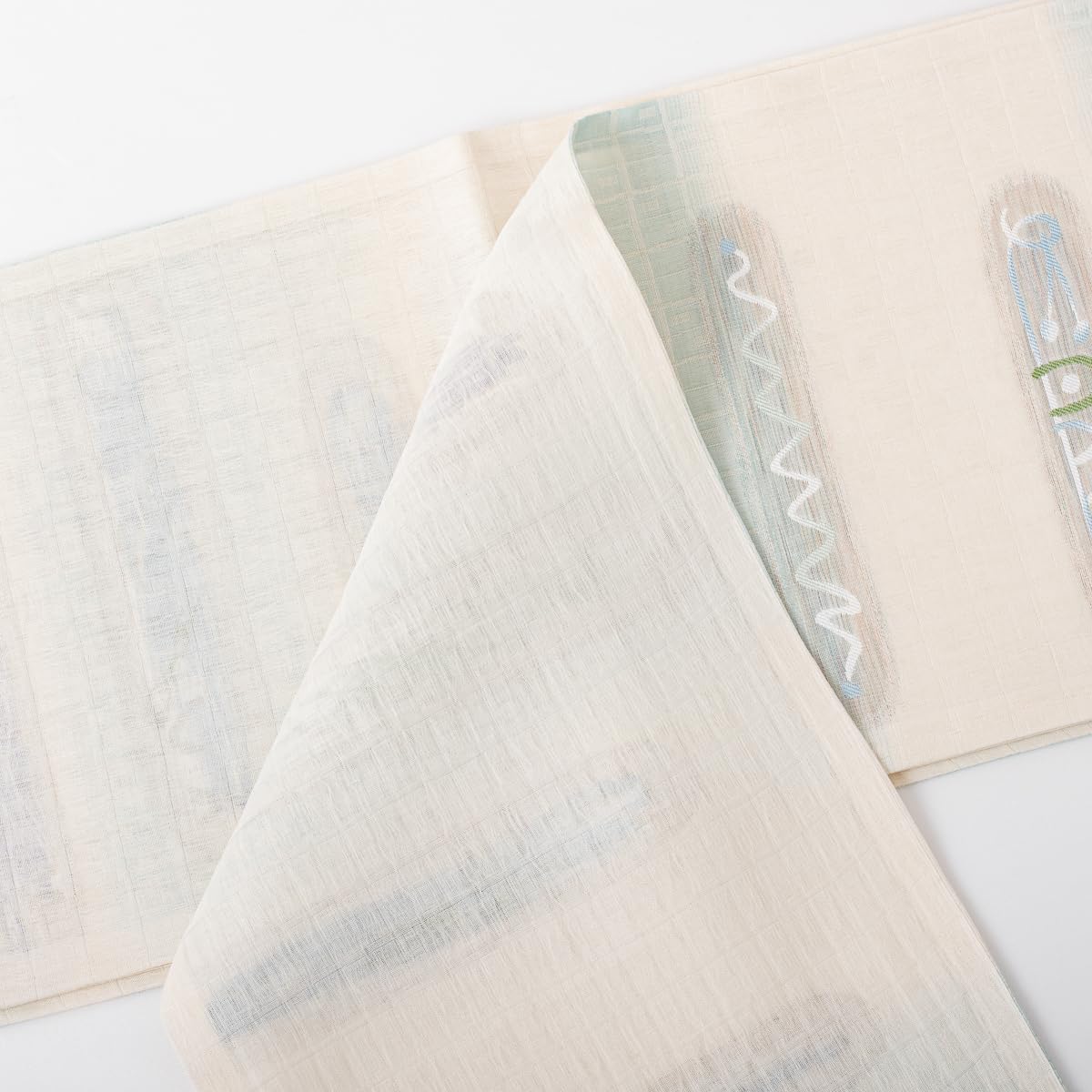 Amazon.co.jp: 西陣織 三幸織物謹製 正絹袋帯 全季節軽量帯 おぼろ  