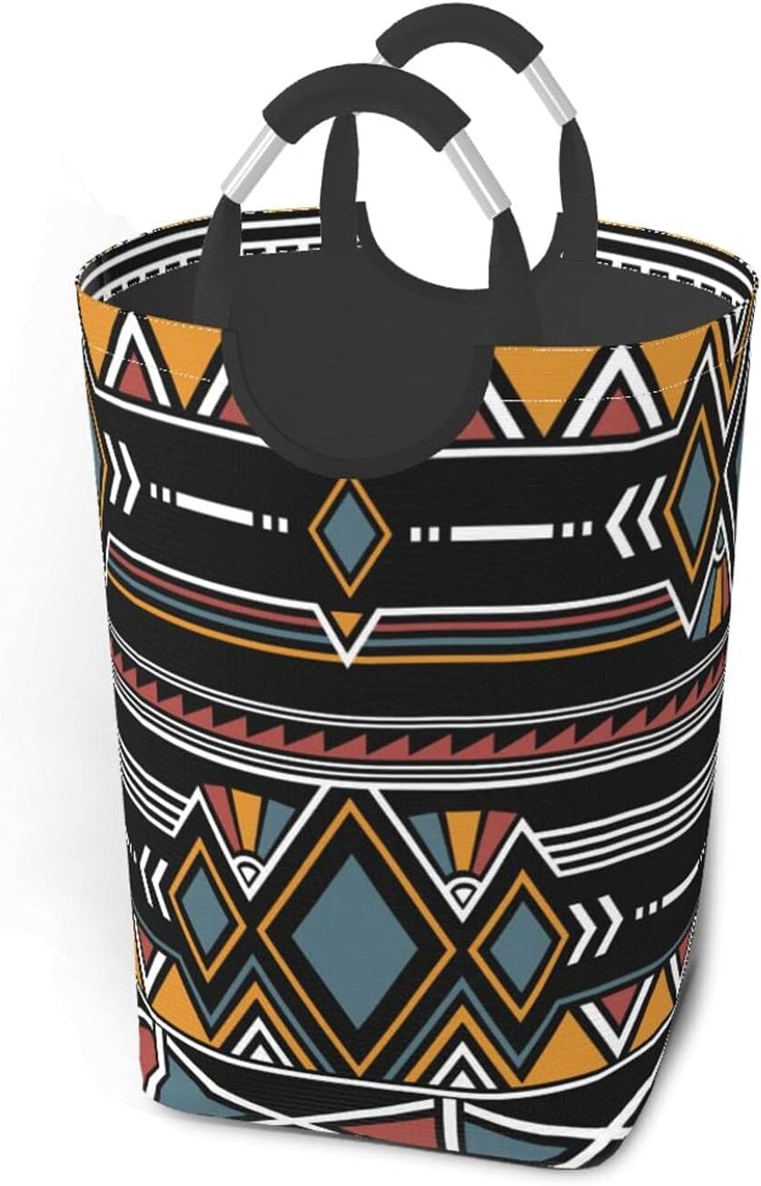 Laundry Basket with Handles, Fashion Floral Print Durable