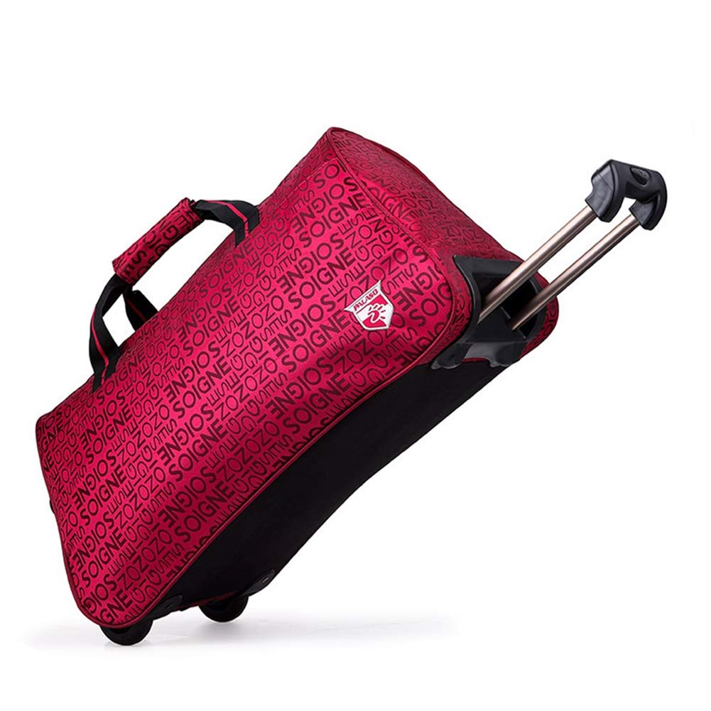 ZHANGQIANG Suitcase Travel Trolley Case Hand Luggage Carry-on Suitcase Bag Super Lightweight 55 cm 2.4 Kg 2 Wheels, (Color : Black, Size : Large) Double the comfort