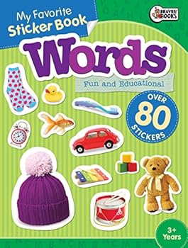 Paperback My Favorite Sticker Book: Words Book