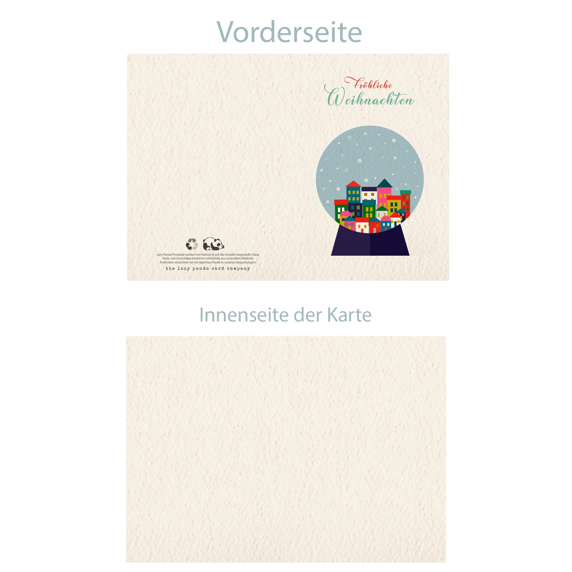 30 Cartes De Vœux De Noël Françaises - Format A6 Avec Enveloppes Kraft - Papier Recyclé - Motifs Boho