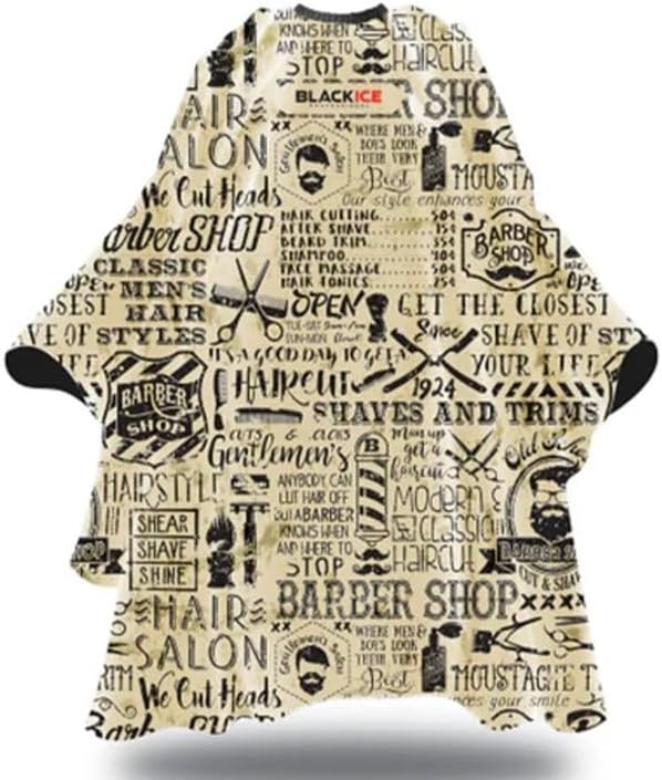 BLACK ICE Vintage Barber Cape, Model BVE009VIN
