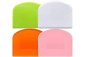 Premium Dough Scraper Bench Scraper for Baking, Flexible Bowl Scraper for Bread...