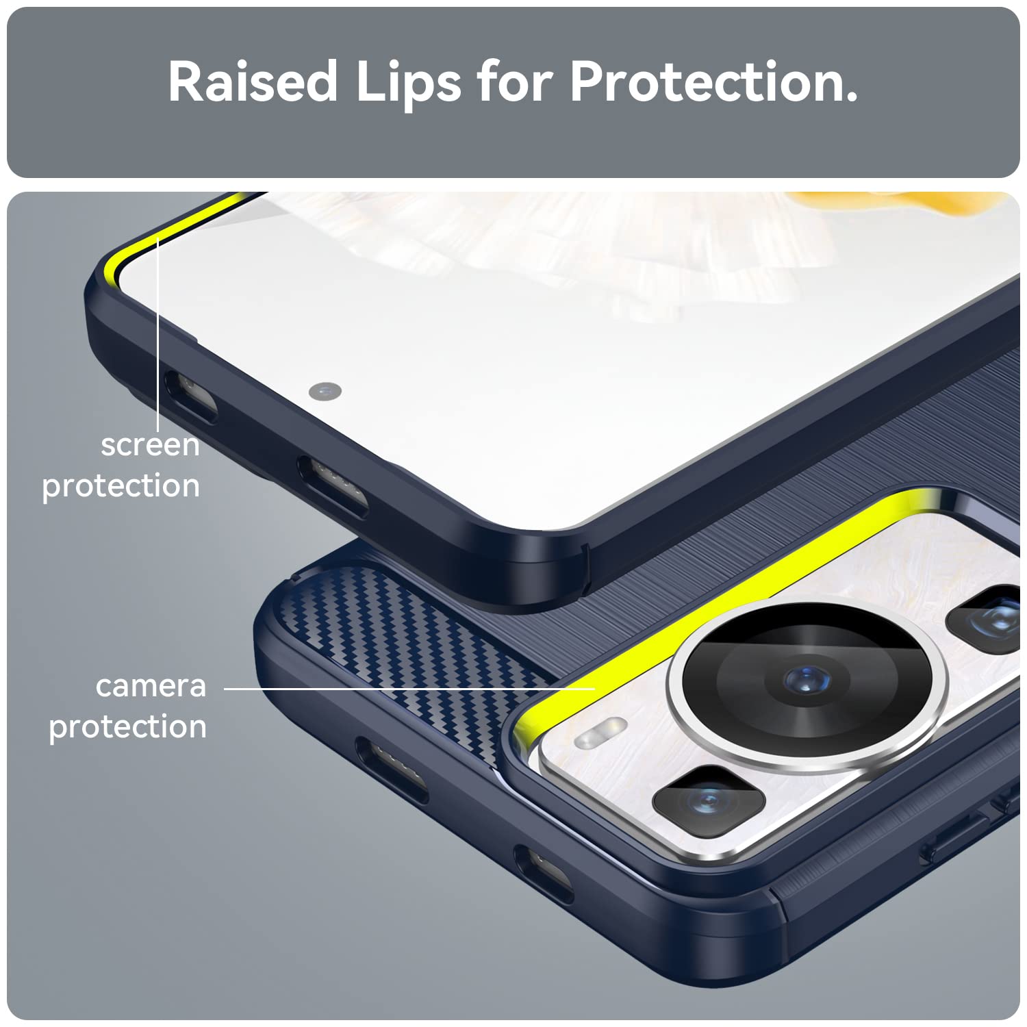 Cover per Huawei P60/P60 PRO, Weideworld Ultra Sottile Antiurto