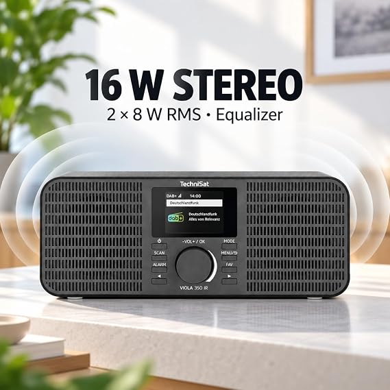 TechniSat Viola 350 IR - Stereo Internet Radio with DAB+ FM