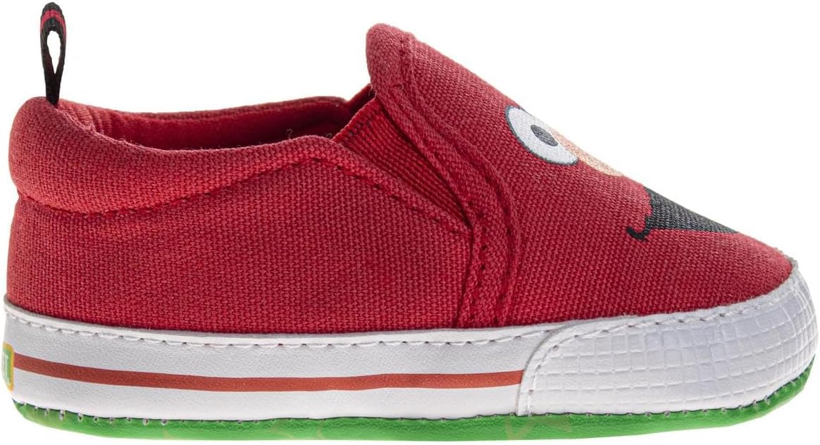 Sesame Street Infant Shoes Cookie Monster, Elmo & Abby First Walker Sneakers Canvas Shoes for Baby Boys and Girls (Size 2-4 Infant)