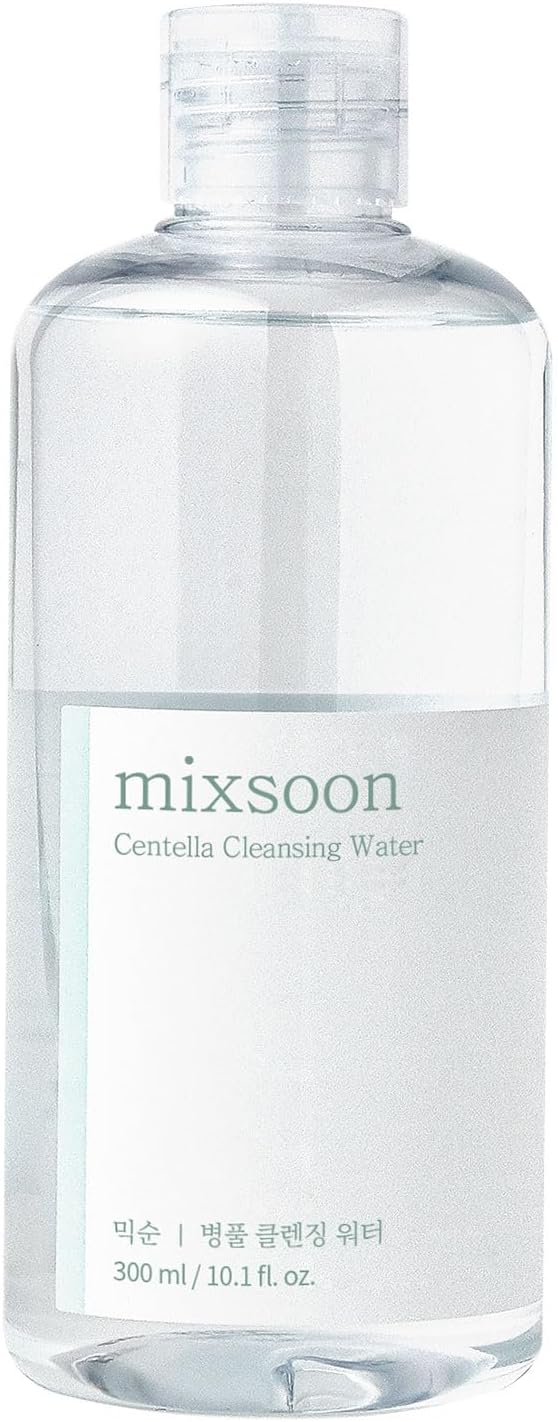 mixsoonCentella Cleansing Water 10.14 fl oz / 300ml,Face Cleanser for Sensitive Skin,Centella Asiatica, Aloe Vera