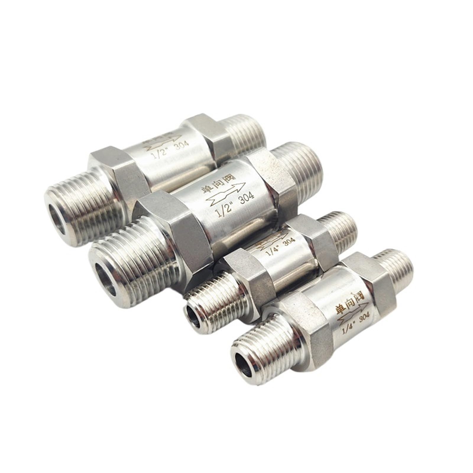 Uyzndkvsi 1/4 Pcs 30 Stainless Steel -Way Valve /8" " /2" Check Valve(")