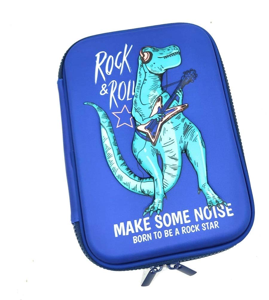 Mist Dinosaur Embossed Hardtop Pencil Pen Holder Case Box with Compartments for School Kids Girls Boys (Style 2) (B07VSR35DZ) Amazon Price History, Amazon Price Tracker