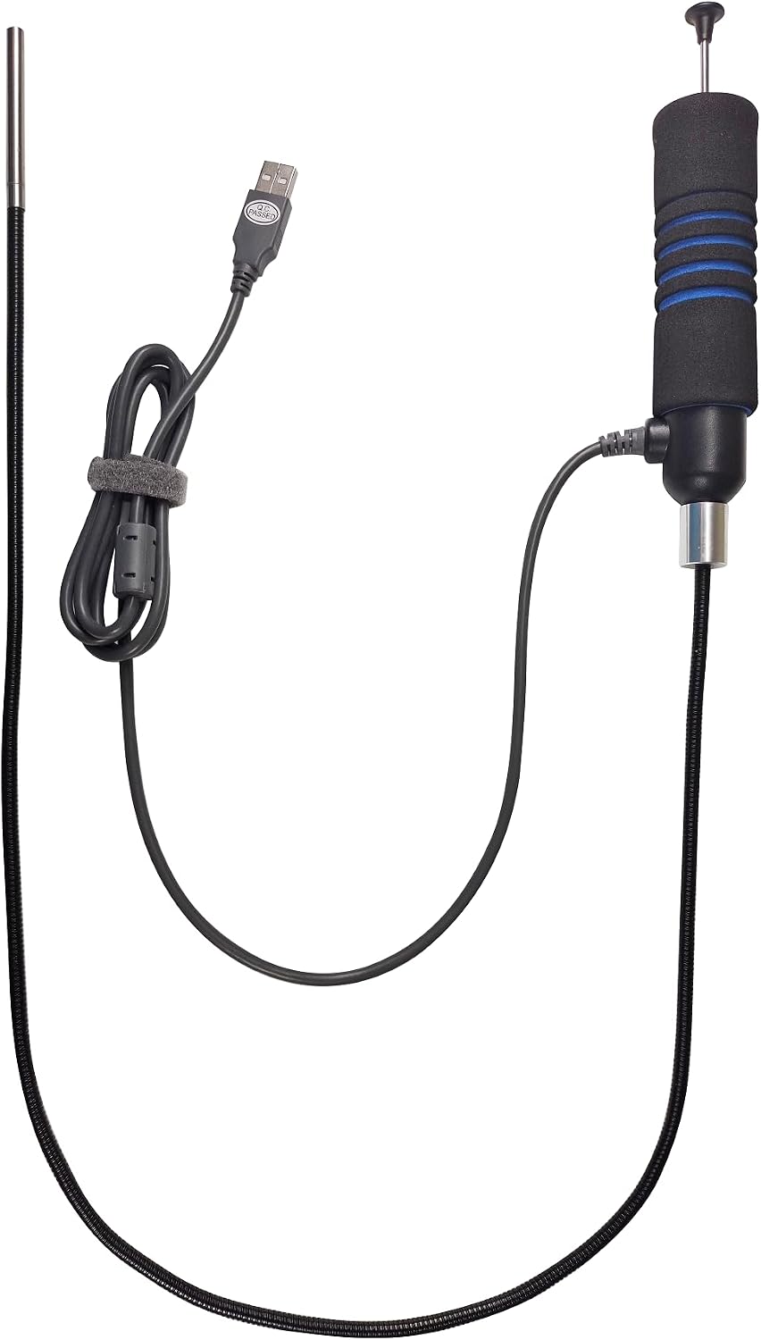 Vividia Grabber Borescope Retrieval Pickup Tool with USB Camera, LED Lights, Detachable Magnet for iOS/Android (Diameter 6mm Probe)