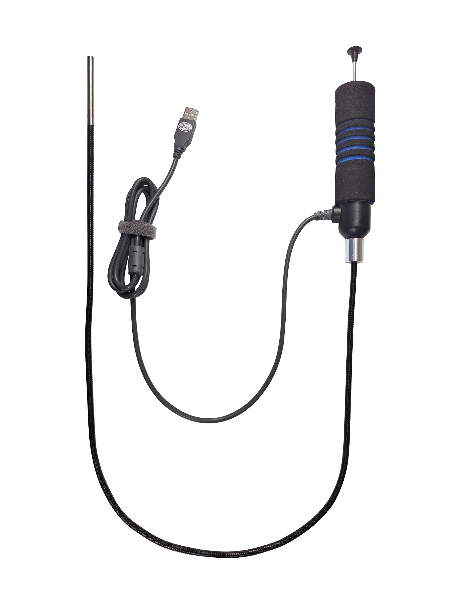 Vividia Grabber Borescope Retrieval Pickup Tool with USB Camera, LED Lights, Detachable Magnet for iOS/Android (Diameter 6mm Probe)