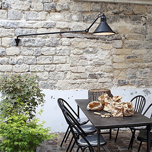Wall Lights Wall Lamp Industrial Retro Long Arm Adjustable Baking Paint Iron Wall Sconce with Line for House, Bar, Restaurants, Coffee Shop, Club Decoration steampunk buy now online