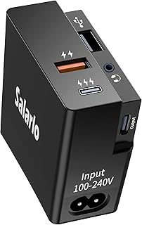 Laptop Docking Station, Salarlo Charging and Docking Station in One, 6 in 1 USB C Hub with 65W USB C/USB Fast Charging, 3.5MM Audio, USB Data Transfer, for All Laptops, Desktops, Tablets, and More