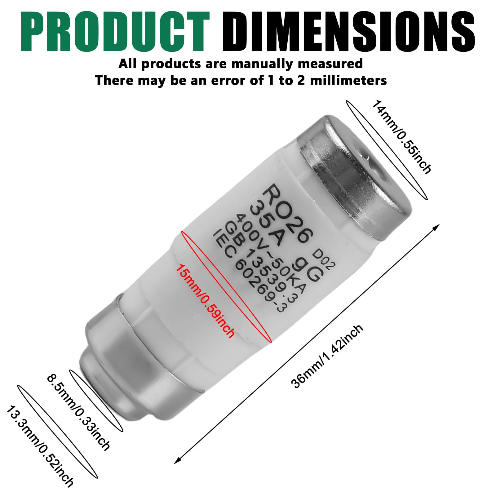 Siemens NEOZED D01 16A 400V Enlace De Fusible - 5SE2316 [10 Piezas