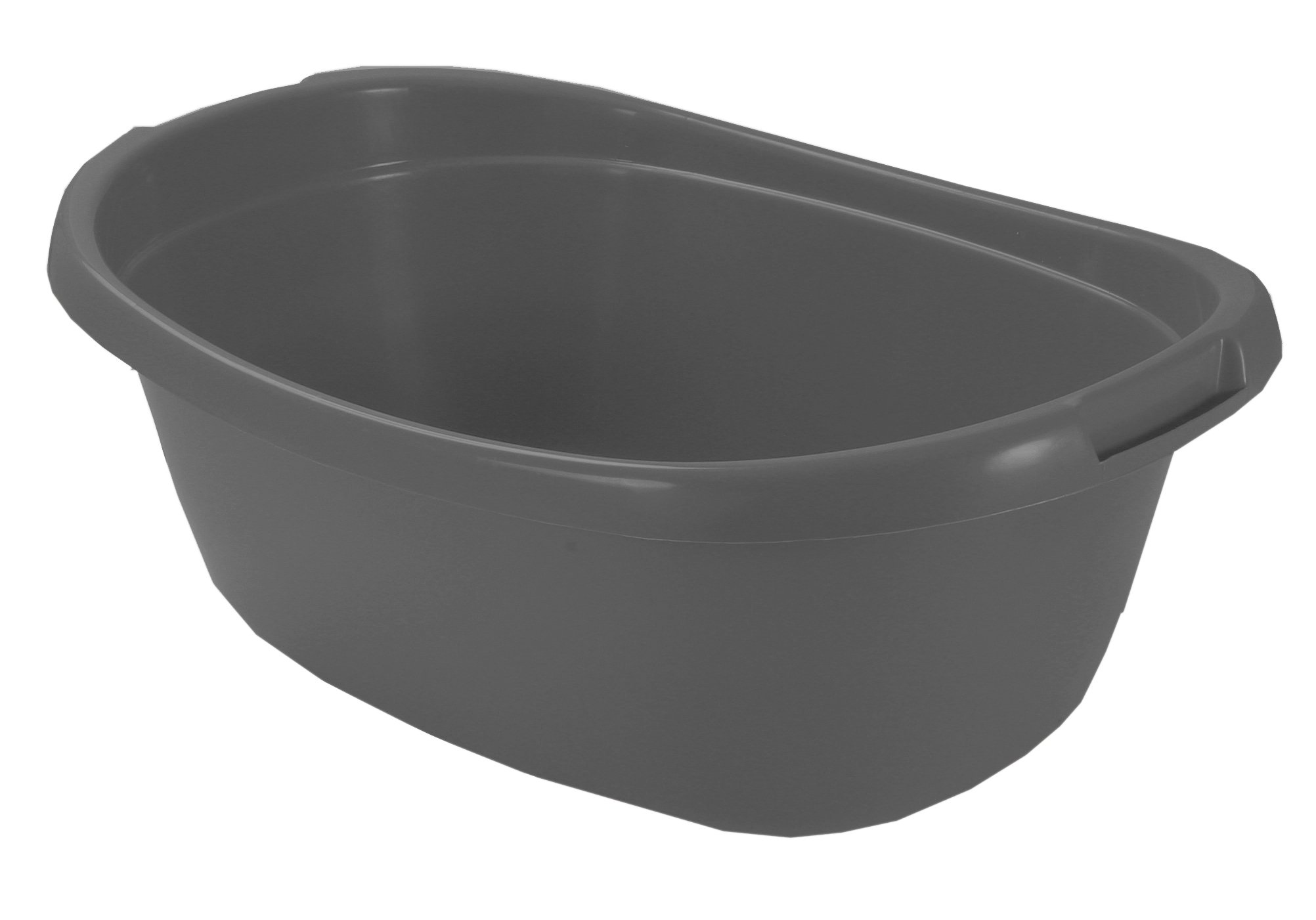 CURVER Bassine Ovale 20L- Grande Cuvette pour Ménage et Cuisine - Bains de pieds, Pédicure - Bac de Lavage Pratique et Empilable