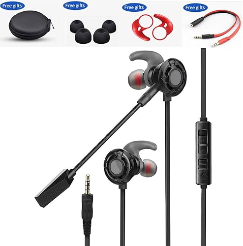 Xflelectronic Cuffie Gioco Cuffie Auricolari in-Ear Cuffie Stereo con
cancellazione del Rumore Cuffie PS4 con Microfono Rimovibile Controllo
del Volume Black : Cuffie con cavo Xflelectronic Cuffie Gioco Cuffie Auricolari in-Ear Cuffie Stereo con
cancellazione del Rumore Cuffie PS4 con Microfono Rimovibile Controllo
del Volume Black : Cuffie con cavo