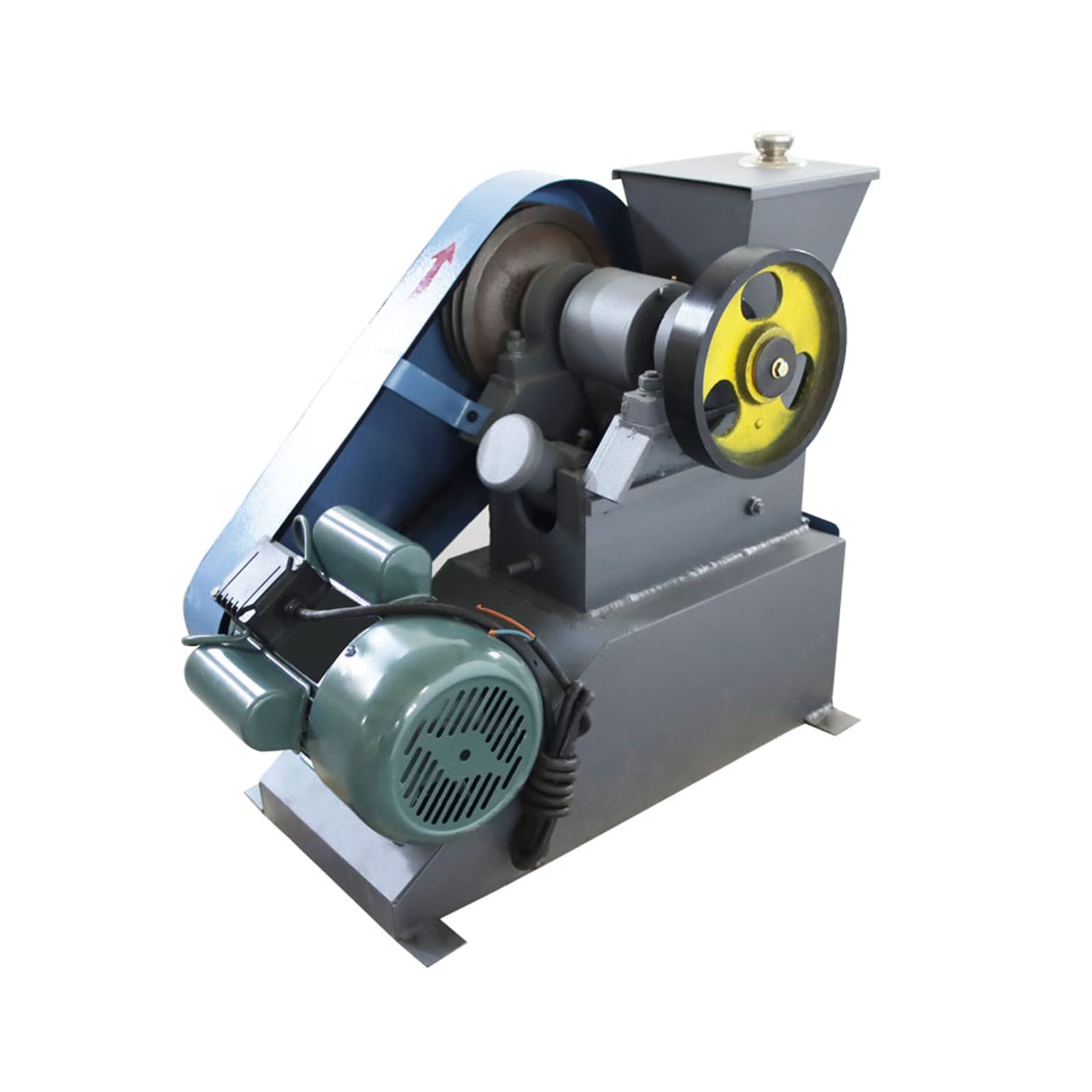 LGXEnzhuo Jaw Crusher Rock Crush Machine Ore Coke Coal Stone Crusher Laboratory Small Crusher Adjustable Crushing Size 220V 2.2KW