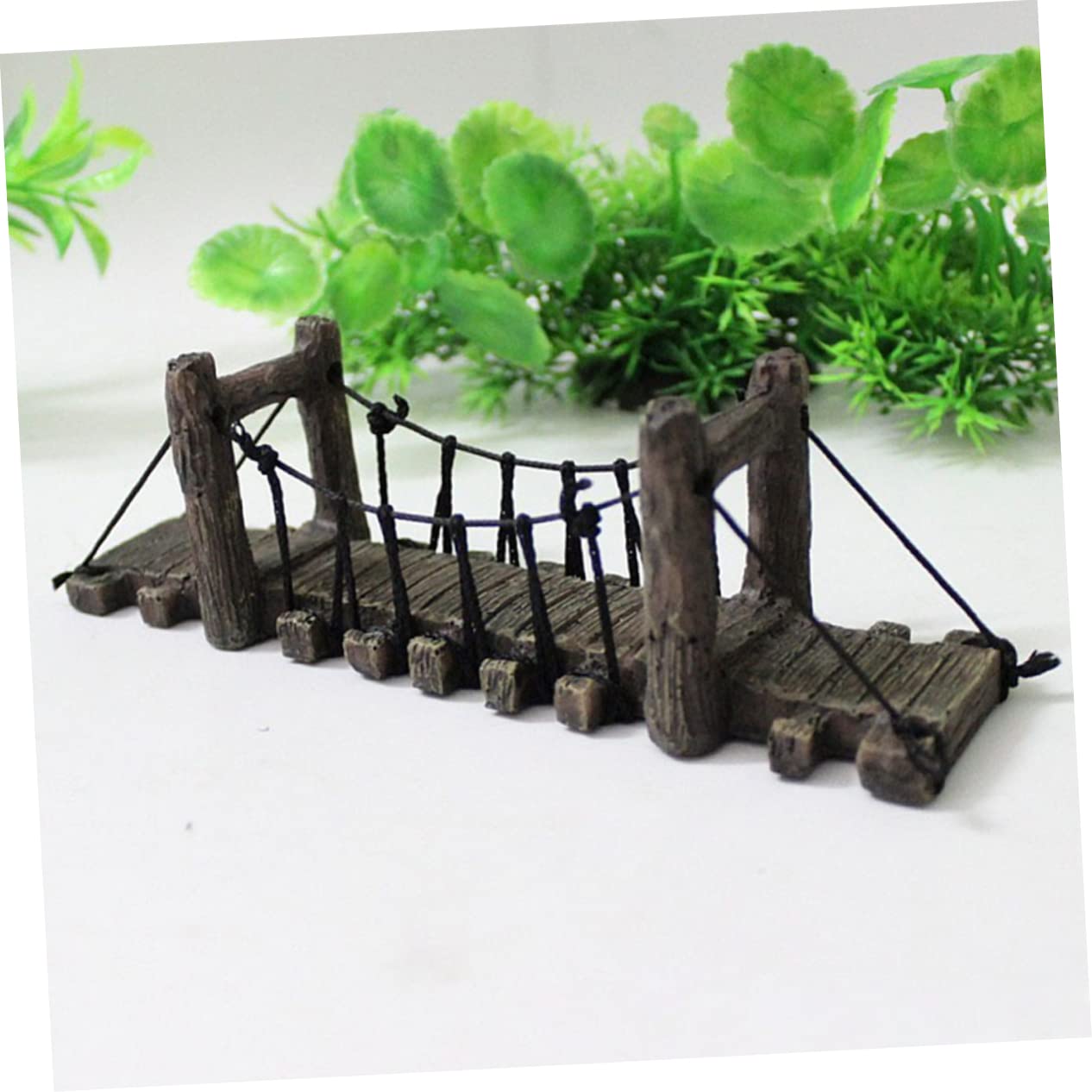 Mipcase Lot De 5 Ponts en Corde en Résine pour Aquarium Jouets Décorations pour Aquarium Grandes Plantes D'Aquarium Cachette pour Poissons De L'Océan Pont Miniature pour