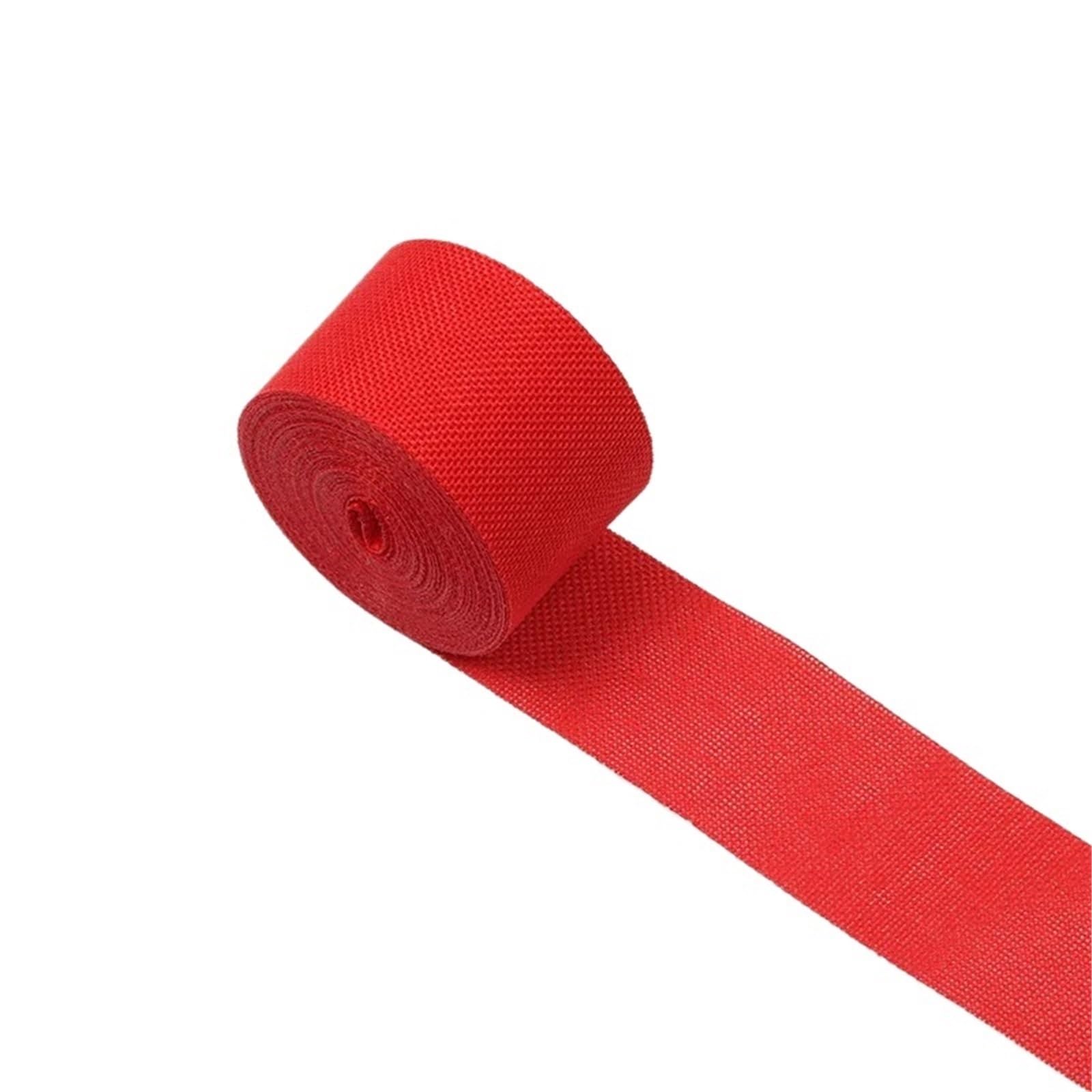Hessian Roll 10M DIY Rustic Jute Ribbon Colorful Woven Linen Burlap Crafts Vintage Wedding Warrping Decor(Red)