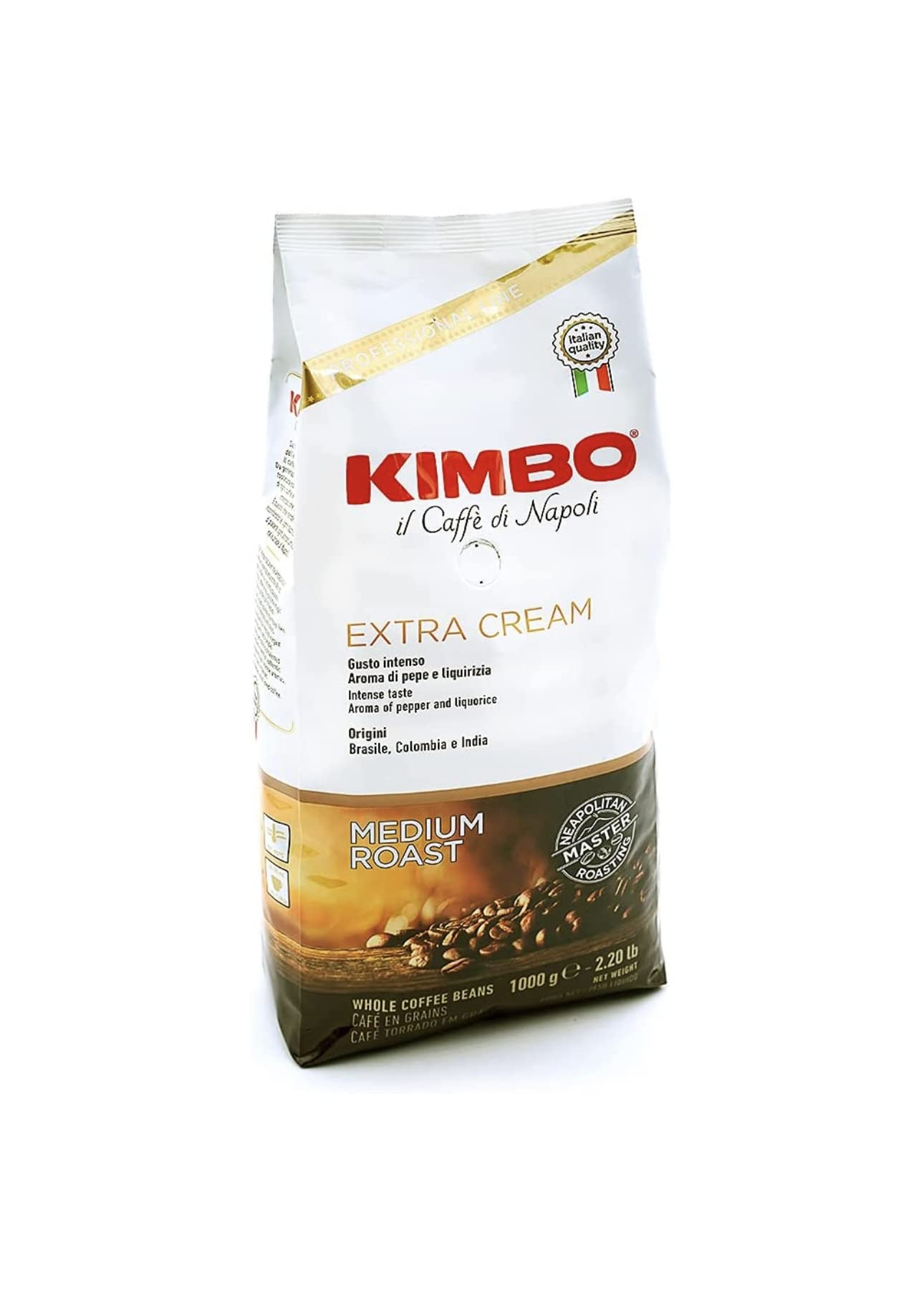 KIMBOEspresso Extra Cream Beans 2.2 Lbs Bag