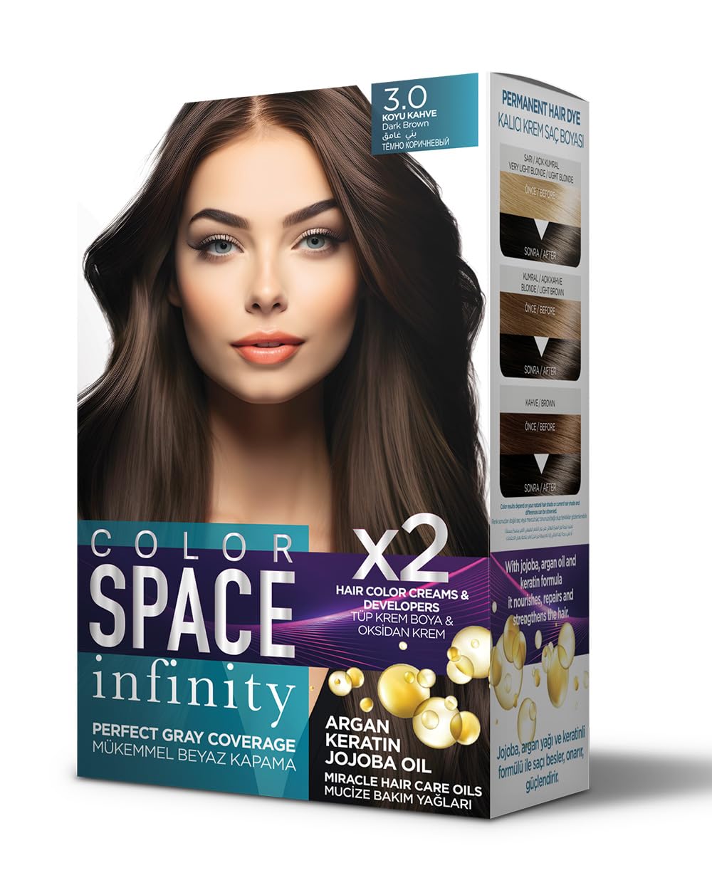 Color Space Infınıty Set Saç Boyası 3.0 Koyu Kahve
