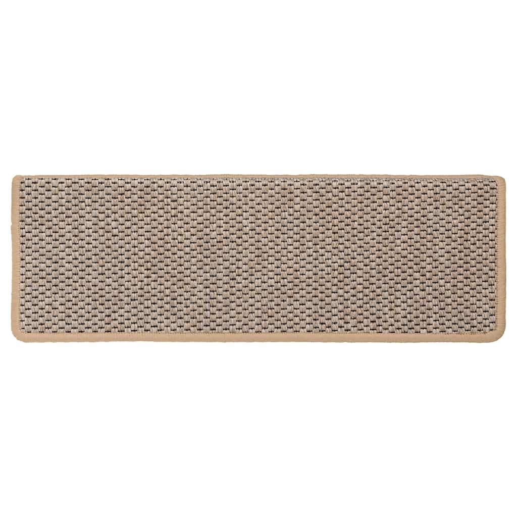 Tapis d'escalier Autocollants 30 pcs Beige Clair 65x21x4 cm revêtement antidérapant Protection sécurité Contre Chute intérieur extérieur Bois carrelage
