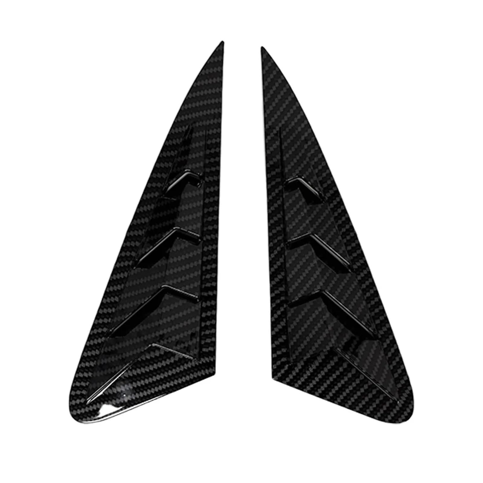 Compatible for Audi A1 2011-2018 Car Rear Window Louver Shutter Cover Side Vent Trim Sticker Scoop Exterior(Carbon Look)