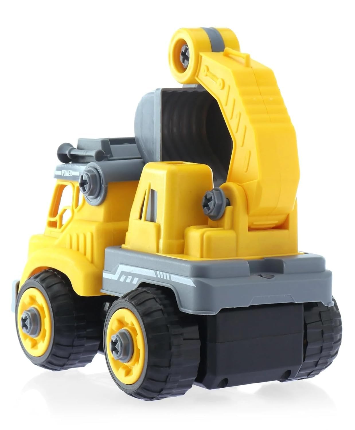Bigjigs Toys Mini-Bagger Aus Holz – Baufahrzeug Für Kinder Ab 12 Monaten, FSC-zertifiziert, 11,3x10,6x7,5 Cm