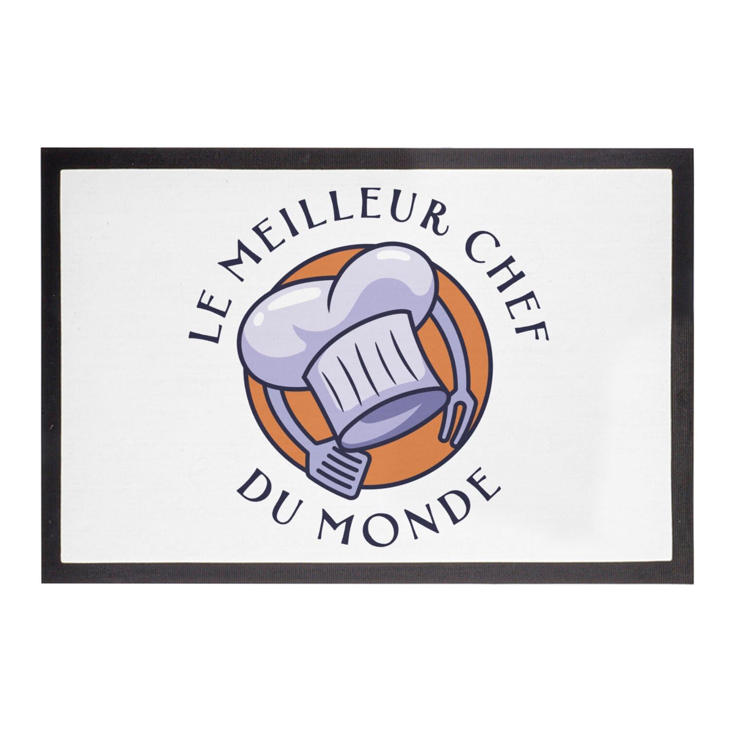 Paillasson Blanc Meilleur Chef Cuisinier du Monde Idée Cadeau Cuisine