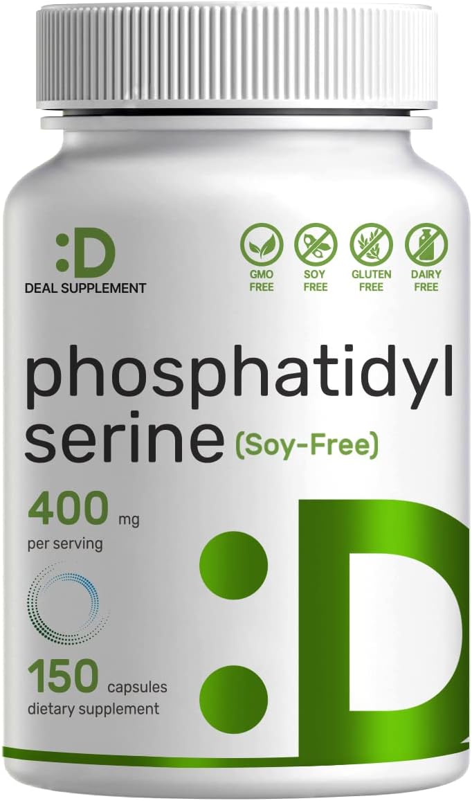 Phosphatidylserine 400mg Per Serving, 150 Capsules, Soy